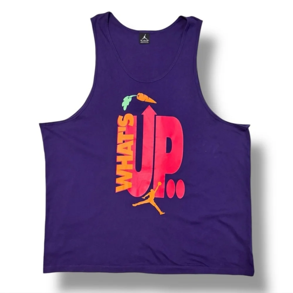 NIKE JORDAN JUMPMAN 2015 What’s Up Jock Purple Graphic Tank 3XL
